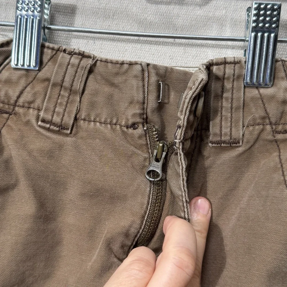 Old Navy Boys Cargo Shorts Size 6 Slim‎ Brown Pockets Casual Cotton